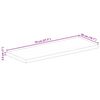 vidaXL Tischplatte 70x50x2,5 cm Rechteckig Altholz Massiv