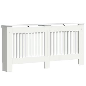 vidaXL Heizk&ouml;rperabdeckung Hochglanz Wei&szlig; 172 x 19 x 81,5 cm