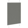 vidaXL Plissee Anthrazit 95x100 cm Stoffbreite 94,4 cm Polyester