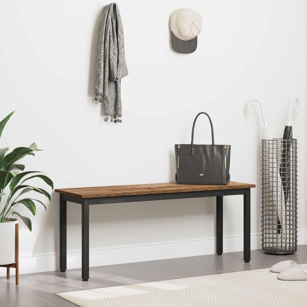 vidaXL Bank Altholz 110 x 35 x 45 cm Holzwerkstoff