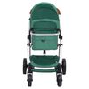 vidaXL 3-in-1-Kinderwagen Gr&uuml;n Aluminium