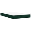vidaXL Boxspringbett mit Matratze Dunkelgr&uuml;n 120x200 cm Samt