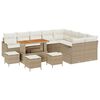 vidaXL Garten-Sofa-Set mit Kissen mit Speicher 13 pcs Beige und Creme