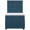 vidaXL Boxspringbett mit Matratze Blau 100x200 cm Samt