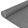 vidaXL Gartenzaun Doppelseitig PVC 90 x 500 cm Grau