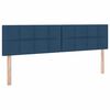 vidaXL Aufbewahrungsbett mit Matratze Blau 180 x 200 cm Kunstleder