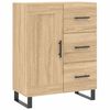 vidaXL Highboard Sonoma-Eiche 69,5x34x180 cm Holzwerkstoff