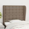 vidaXL Kopfteil mit Ohren Taupe 83x23x118/128 cm Stoff