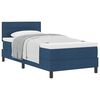 vidaXL Boxspringbett mit Kopfteil Blau 90 x 200 cm Stoff