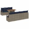vidaXL Gartensofa-set 8 Stk. 7-Sitzanzahl Grau