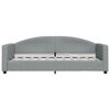 vidaXL Tagesbett Hellgrau 90x190 cm Stoff