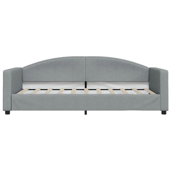 vidaXL Tagesbett Hellgrau 90x190 cm Stoff