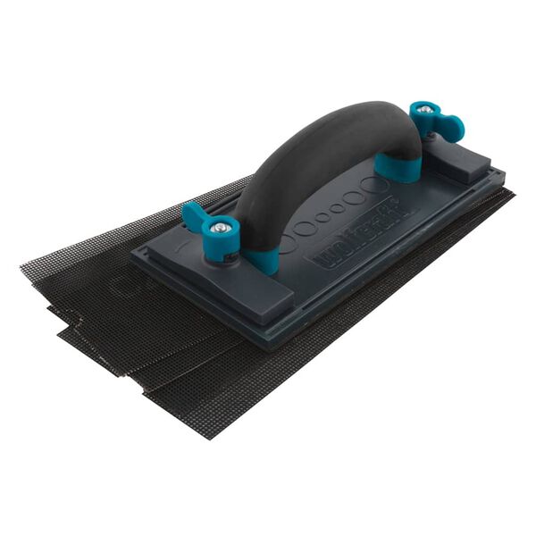 wolfcraft Handschleifer-Set mit 4 Gitterleinen 8722000