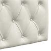 vidaXL H&auml;ngevorderseite Wandmontiert Creme 210 x 55 x 7 cm Samt