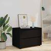 vidaXL Aufbewahrungsschrank Schwarz 80 x 48 x 57 cm Holzwerkstoff