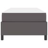 vidaXL Bettrahmen mit Matratze Grau 90 x 190 cm Stoff