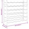 vidaXL Weinregal f&uuml;r 36 Flaschen Wei&szlig; Metall
