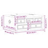 vidaXL Truhe Corona 90x78x45 cm Massivholz Kiefer