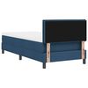 vidaXL Boxspringbett mit Matratze mit Kopfteil Blau 90 x 190 cm Stoff