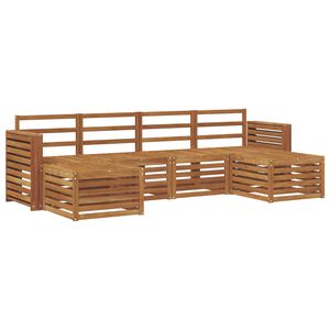 vidaXL Outdoor-Sofagarnitur 6 stk. Natur