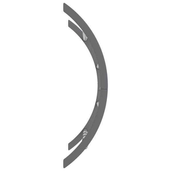 vidaXL Handtuchhalter mit Haken Silbern 56x16x72 cm Aluminium