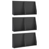 vidaXL St&uuml;tzmauer 6 stk. 40 x 12 x 40 cm Stahl Schwarz