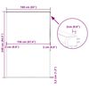 vidaXL Duschrollo mit Kassette 160x240 cm Stoffbreite 156 cm