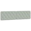 vidaXL Bettgestell ohne Matratze Hellgrau 200x200 cm Samt