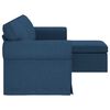 vidaXL Sofa Blau Gesamtabmessungen: 215 x 138 x 80 cm (B x T x H) Samt