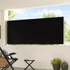 vidaXL Ausziehbare Seitenmarkise 120&times;500 cm Schwarz