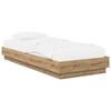 vidaXL Bodenbettgestell Artisan-Eiche 80 x 200 cm Holzwerkstoff
