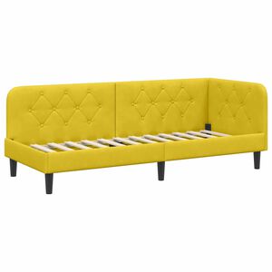 vidaXL Eckbettgestell Gelb 80 x 200 cm Samt