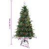 vidaXL K&uuml;nstlicher klappbarer Weihnachtsbaum Gr&uuml;n 150 cm PE und PVC