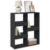 vidaXL B&uuml;cherregal/Raumteiler Schwarz 100x33x115 cm