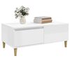 vidaXL Couchtisch Hochglanz-Wei&szlig; 90x50x36,5 cm Holzwerkstoff