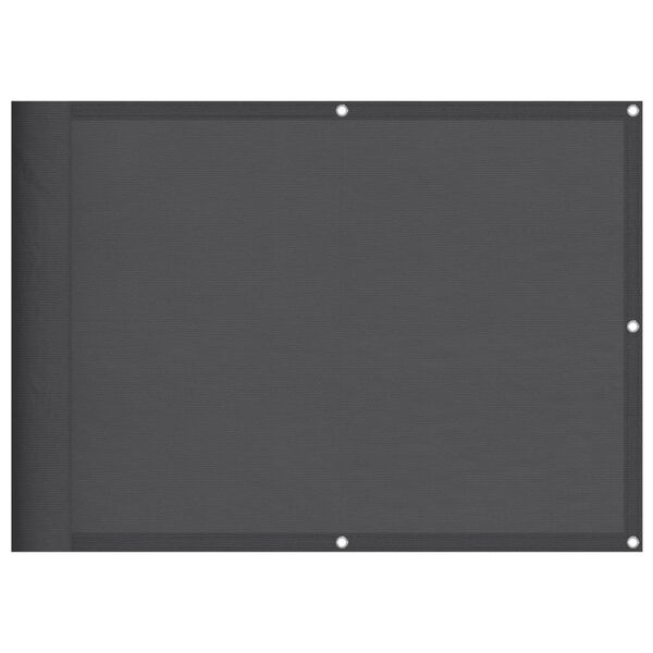 vidaXL Balkon-Sichtschutz Anthrazit 75x1000 cm 100 % Polyester-Oxford