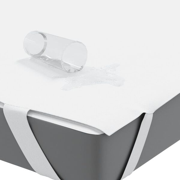 vidaXL Matratzenschoner Weiß 140x200 cm Wasserdicht