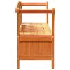 vidaXL Bank Outdoor Braun 119 x 44 x 76 cm Massives Kiefernholz