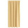 vidaXL Verdunkelungs-Vorh&auml;nge mit Ringen 2 pcs Beige 175 x 140 cm