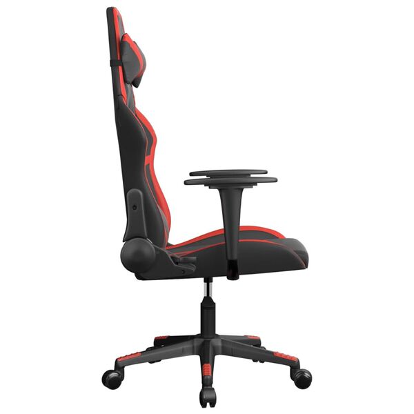 vidaXL Gaming-Stuhl Schwarz und Rot Kunstleder