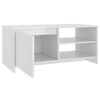 vidaXL Couchtisch Hochglanz-Wei&szlig; 102x50x45 cm Holzwerkstoff