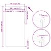 vidaXL Verdunkelungsrollo Schwarz 95x230 cm Stoffbreite 90,7 cm