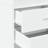 vidaXL Lagerschrank Schlank Wei&szlig; 50x42,5x225 cm Holzwerkstoff