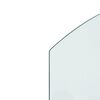 vidaXL Kaminofen Glasplatte 80x60 cm