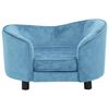 vidaXL Hundesofa T&uuml;rkis 69x49x40 cm Pl&uuml;sch