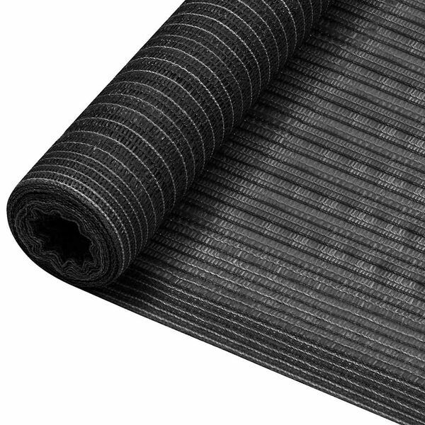 vidaXL Zaunblende Anthrazit 1,5x10 m HDPE 75 g/m&sup2;