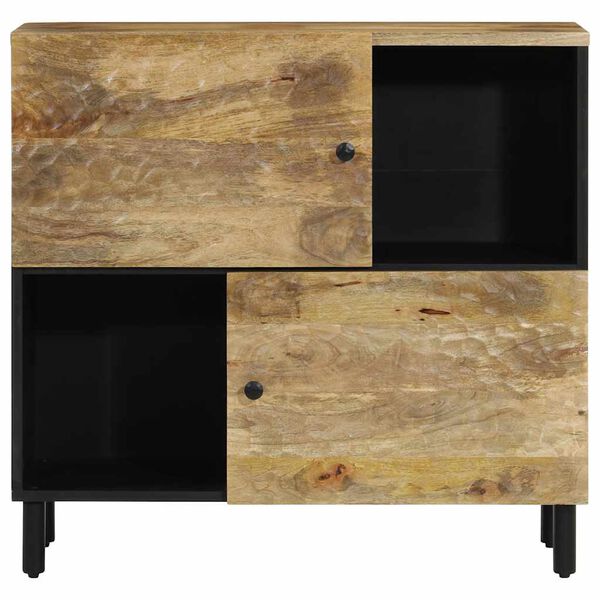 vidaXL Beistellschrank 80x33x75 cm Massivholz Mango