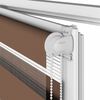 vidaXL Doppelrollo Braun 155x200 cm Stoffbreite 150,9 cm Polyester