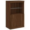 vidaXL Sideboard mit LED-Leuchten Braun Eichen-Optik 60,5x37x100 cm