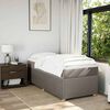 vidaXL Boxspringbett mit Matratze Taupe 80x200 cm Stoff